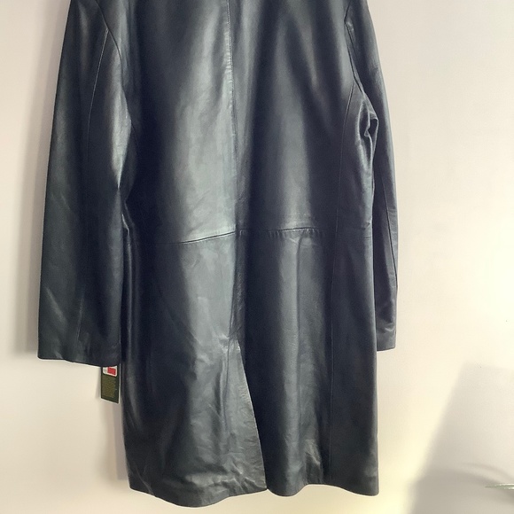 Vintage Danilo Italy Leather Trench Jacket - Picture 2 of 10